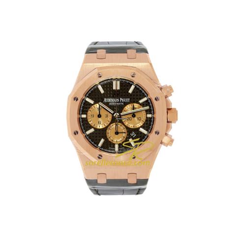 audemars piguet chrono oro rosa cinturino marrone|Audemars Piguet Royal Oak Oro rosa .